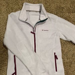 Women’s M Columbia Fleece Jacket Light Purple